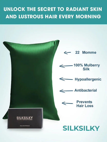 22Momme 100% Mulberry Silk Pillowcase - Envelope Closure