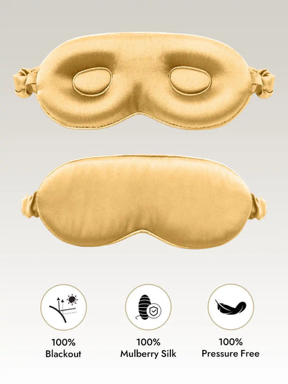 Clearance - 100% Mulberry Silk Eye Mask With Elastic Band
