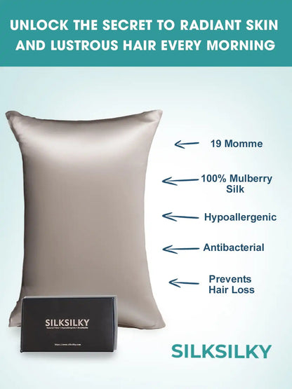 100% Mulberry Silk Pillowcase with Envelope Closure