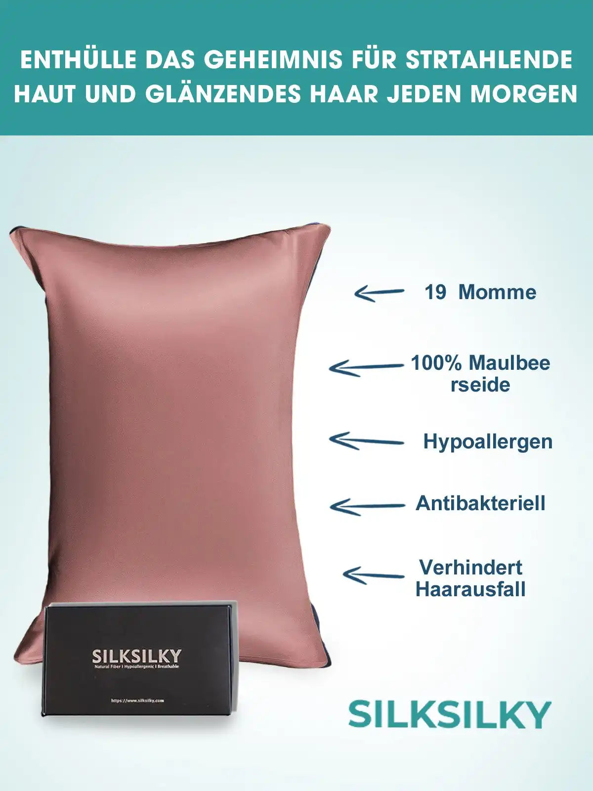 2Pcs 19Momme 100% Mulberry Silk Pillowcases Bundle - Envelope