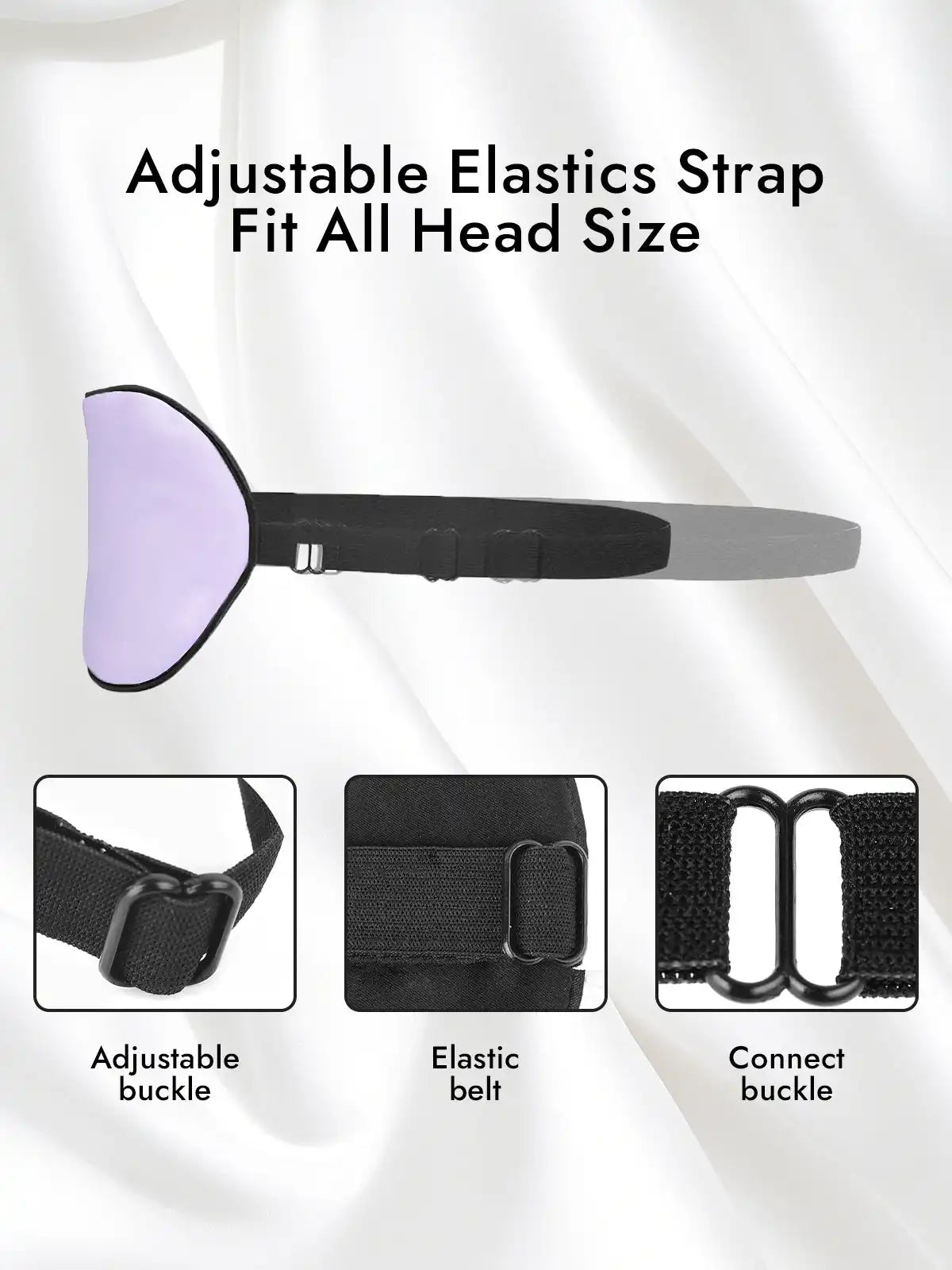 100% Mulberry Silk Elastic Band Sleep Eye Mask