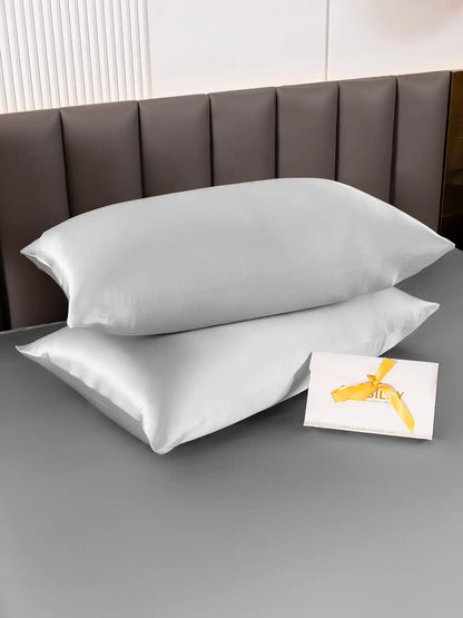 2Pcs 19Momme 100% Mulberry Silk Pillowcases Bundle - Hidden Zipper