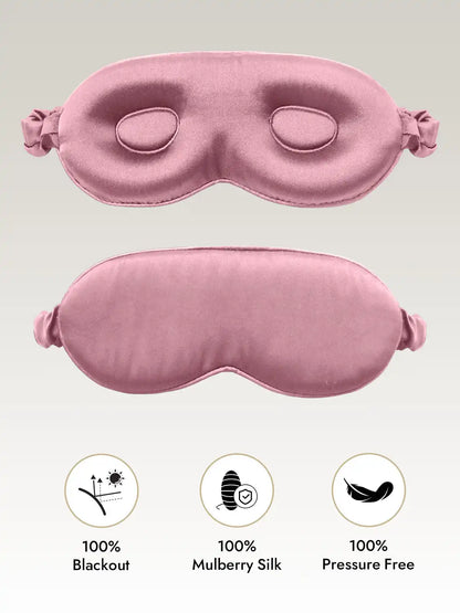 Clearance - 100% Mulberry Silk Eye Mask With Elastic Band