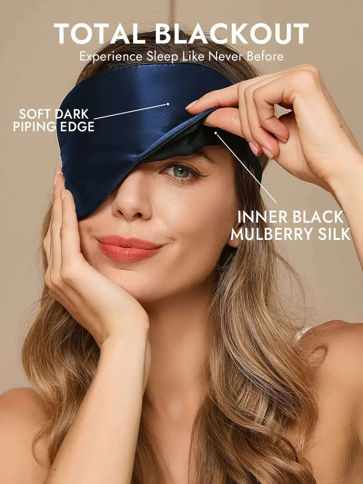 100% Mulberry Silk Elastic Band Sleep Eye Mask