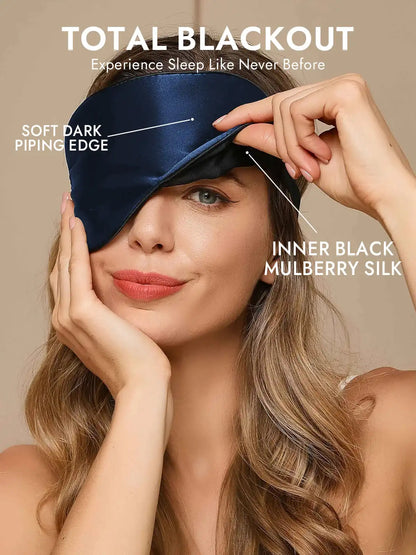 100% Mulberry Silk Elastic Band Sleep Eye Mask