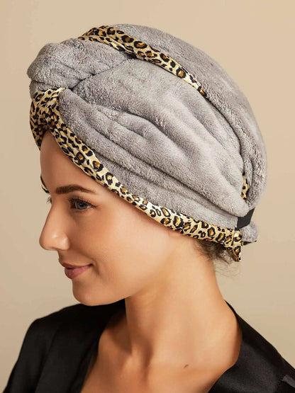 100% Mulberry Silk Double-Sided Hair Towel Wrap – Quick Dry, Frizz Free & Gentle on Hair