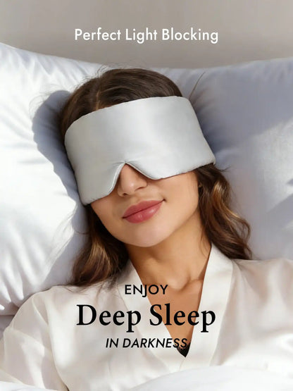 100% Mulberry Silk One Piece Silk Sleep Eye Mask With Velcro
