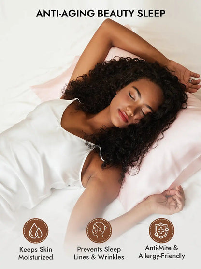 2Pcs 30Momme 100% Silk Pillowcases Bundle- Hidden Zipper