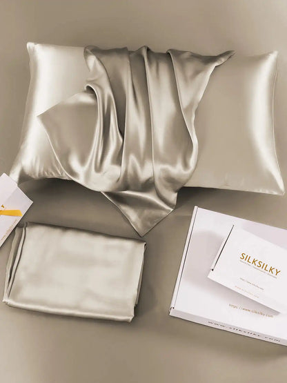 2Pcs 19Momme 100% Mulberry Silk Pillowcases Bundle - Envelope
