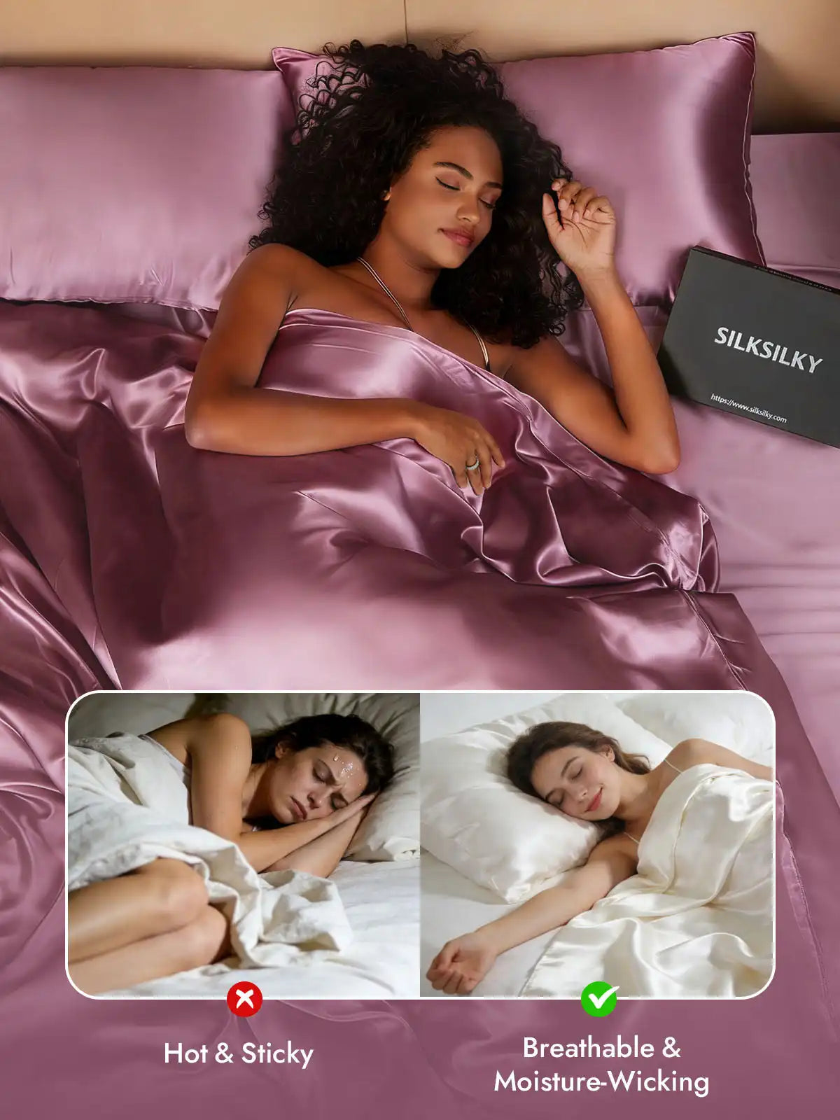 25Momme Mulberry Silk Seamless Duvet Cover (WITHOUT PILLOWCASES)
