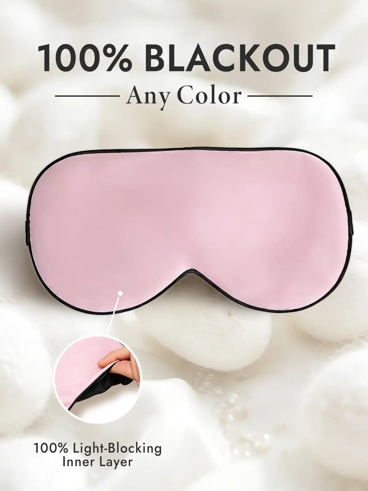 100% Mulberry Silk Elastic Band Sleep Eye Mask