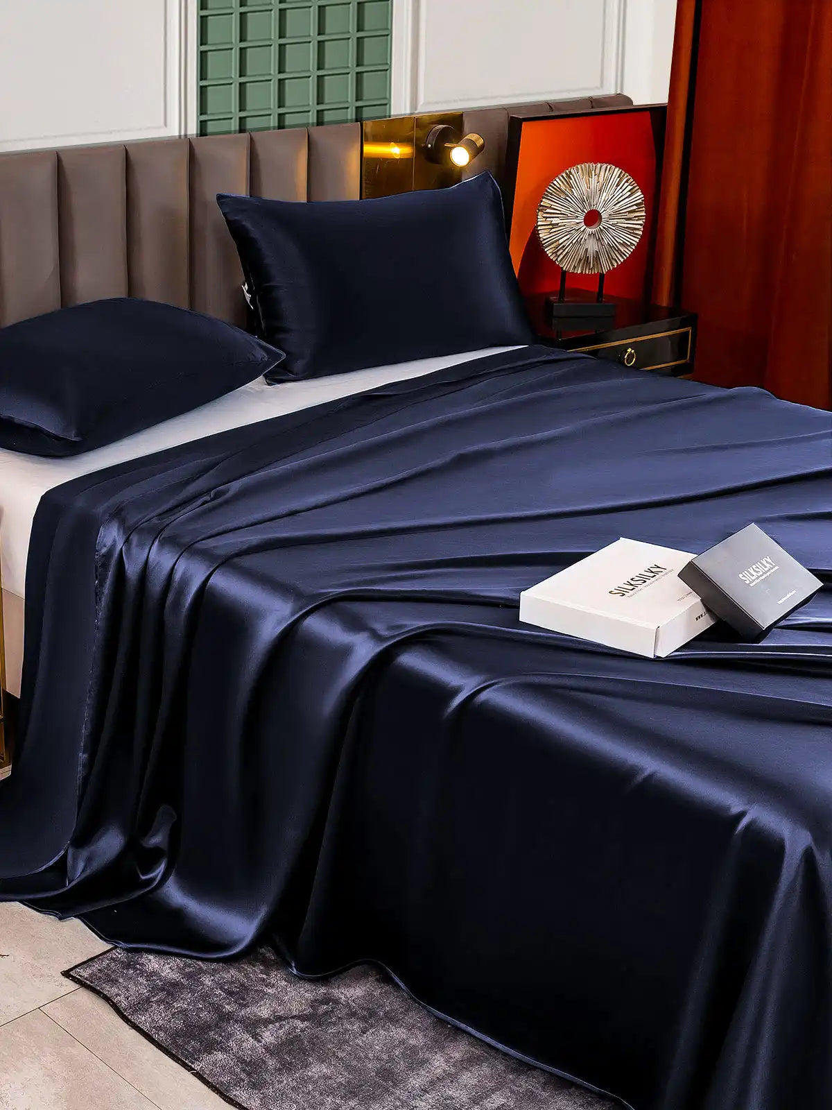 25Momme 3Pcs Silk Set Flat Sheet+2x Pillowcases