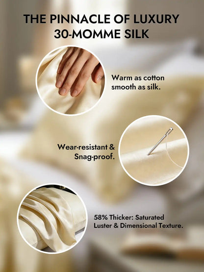 2Pcs 30Momme 100% Silk Pillowcases Bundle- Hidden Zipper