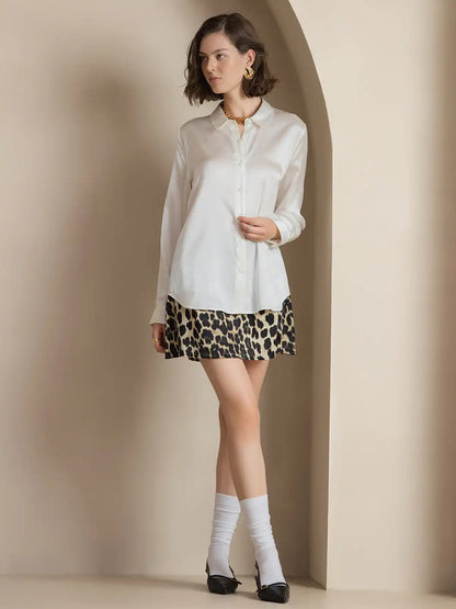 Women’s 19 Momme Silk Long Sleeves Button-Up Shirt