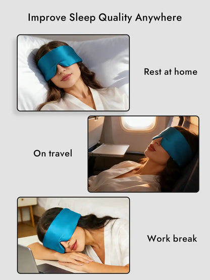 100% Mulberry Silk One Piece Silk Sleep Eye Mask With Velcro