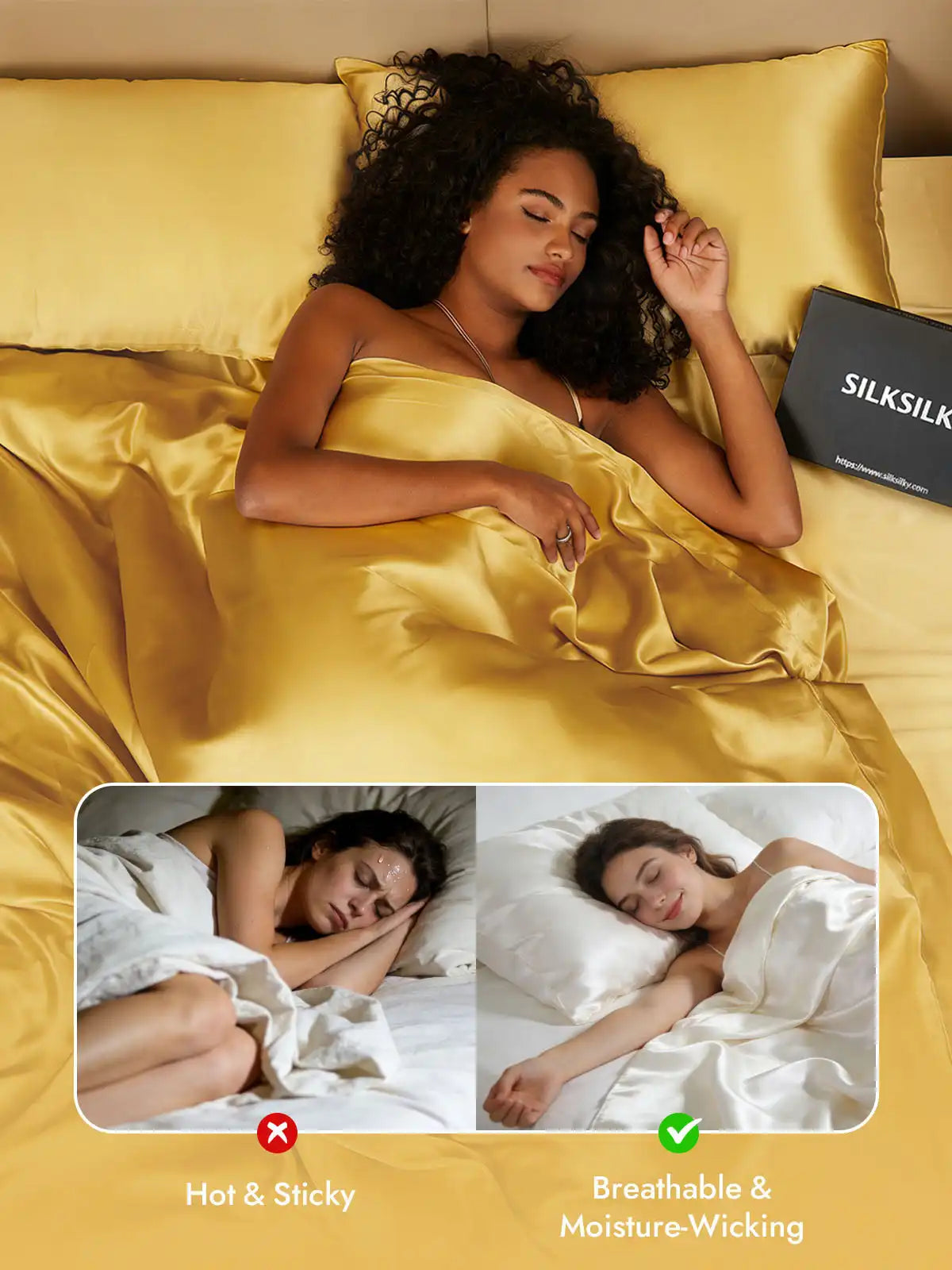 25Momme Mulberry Silk Seamless Duvet Cover (WITHOUT PILLOWCASES)