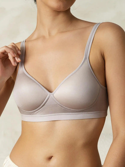 Comfortable Wireless Silk Jersey Bra