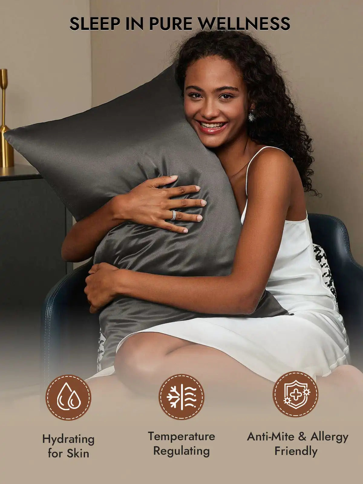 2Pcs 30Momme 100% Silk Pillowcases Bundle- Hidden Zipper