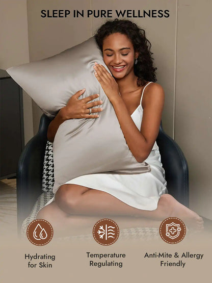 2Pcs 30Momme 100% Silk Pillowcases Bundle- Hidden Zipper
