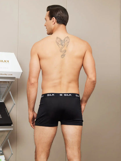 Men‘s Ultra Soft Comfy 100% Mulberry Silk Boxer Underwear