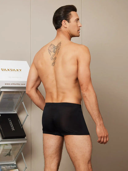 Men‘s 100% Mulberry Silk Boxer Briefs Underwear