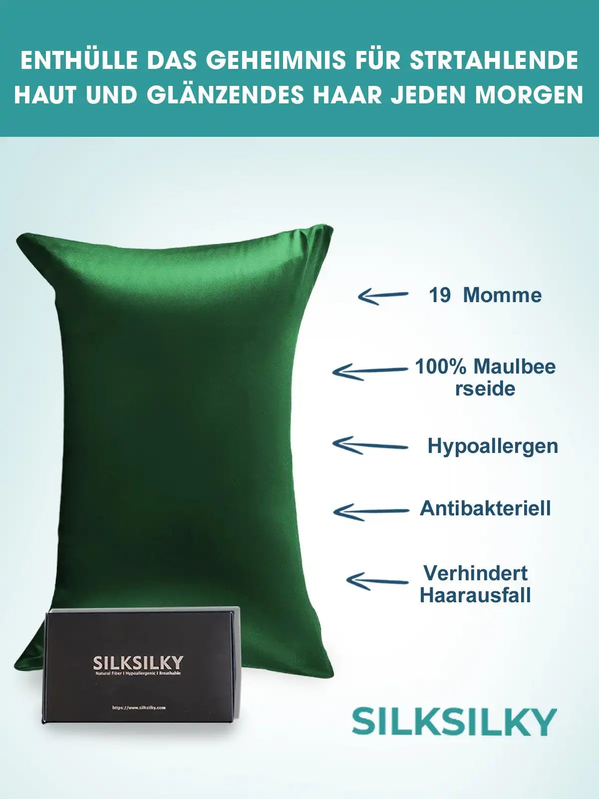 2Pcs 19Momme 100% Mulberry Silk Pillowcases Bundle - Envelope