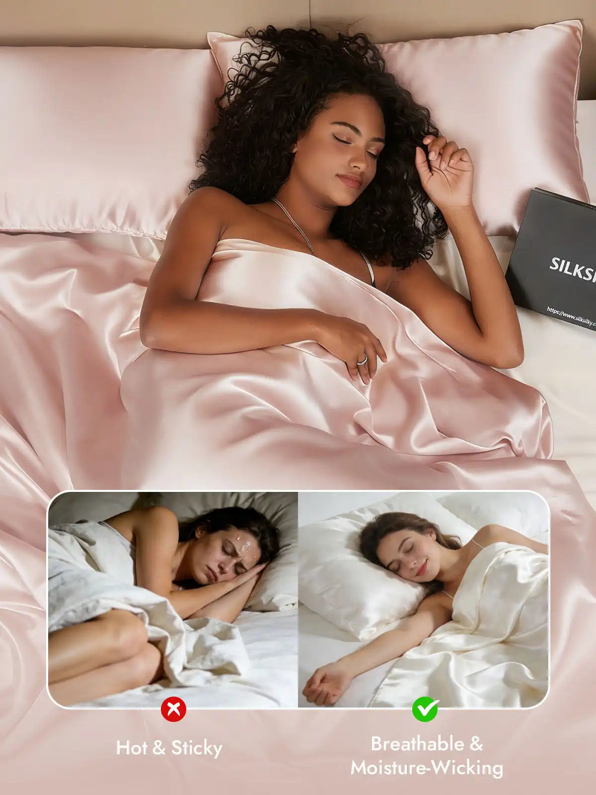 25Momme Mulberry Silk Seamless Duvet Cover (WITHOUT PILLOWCASES)