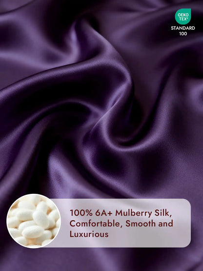 25Momme Mulberry Silk Seamless Duvet Cover (WITHOUT PILLOWCASES)