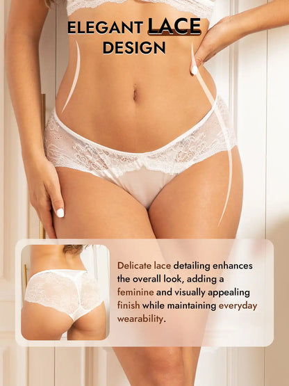 100% Mulberry Silk Sexy Lace Panty