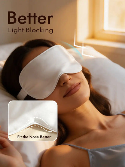 100% Mulberry Silk Eye Mask And Envelope Pouch Set 2Pcs