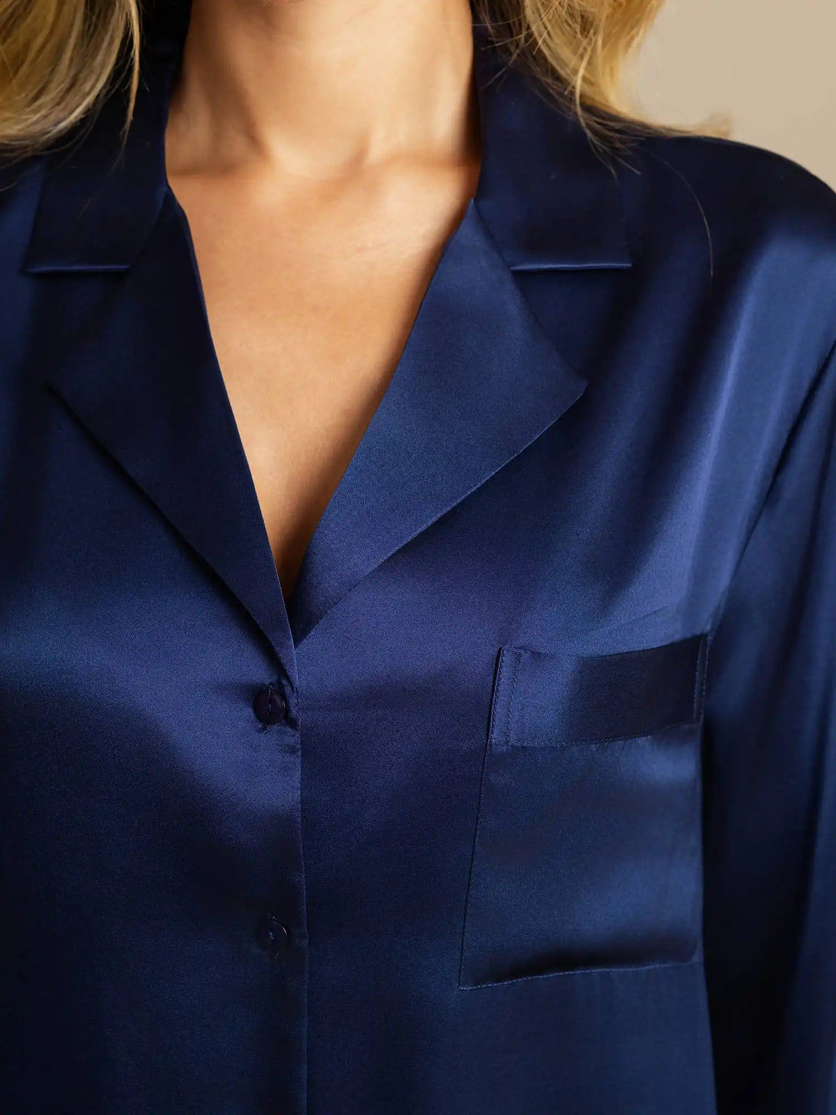 Women's 100% Mulberry Silk Nightshirt with High-Low Hem
