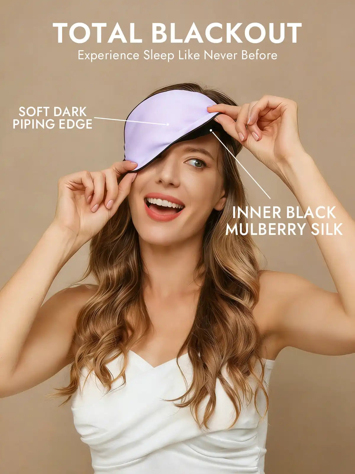 100% Mulberry Silk Elastic Band Sleep Eye Mask