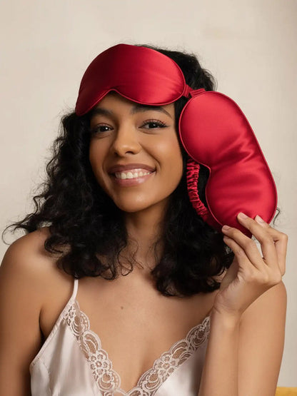 Clearance - 100% Mulberry Silk Eye Mask With Elastic Band