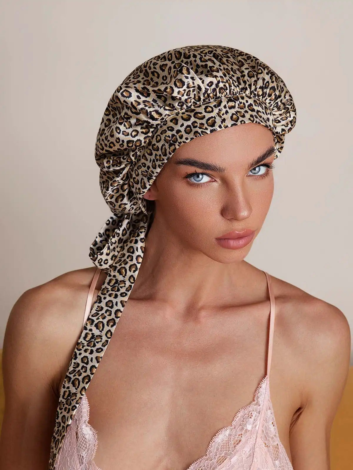 100% Mulberry Silk Elegant Bonnet with Long Ribbons