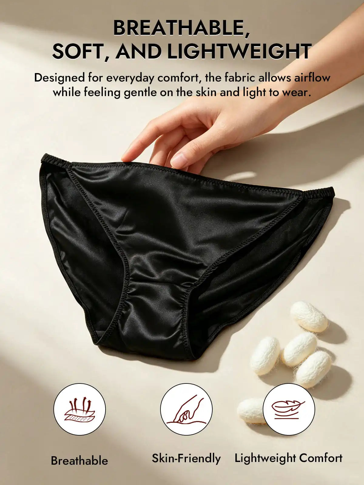 19Momme Silk Low-Waist String Brief Panty