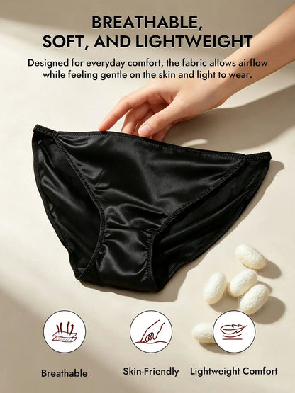 19Momme Silk Low-Waist String Brief Panty