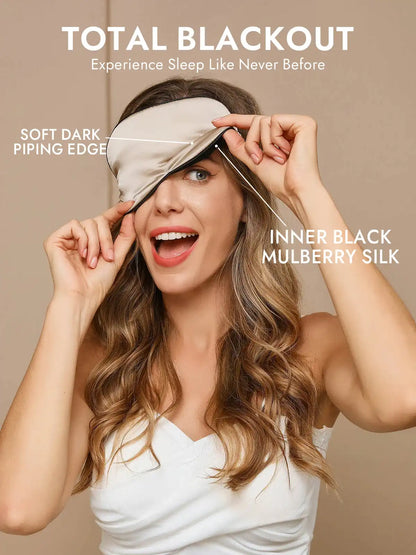 100% Mulberry Silk Elastic Band Sleep Eye Mask