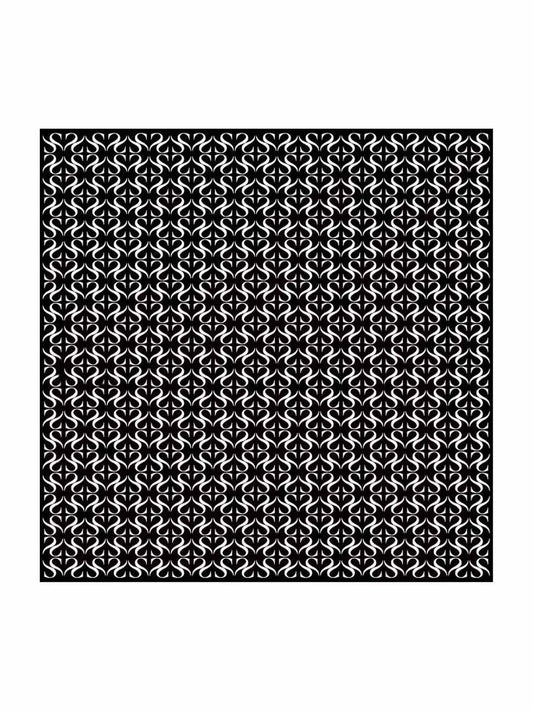 100% Mulberry Silk S Square Scarf - Size 90x90cm