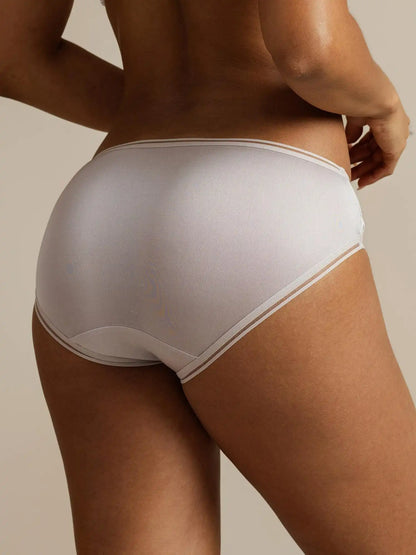 100% Mulberry Silk Seamless Ultra-Smooth Mesh Edge Panty