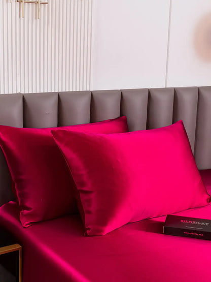 2Pcs 19Momme 100% Mulberry Silk Pillowcases Bundle - Envelope