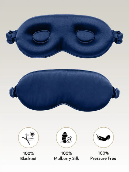 Clearance - 100% Mulberry Silk Eye Mask With Elastic Band