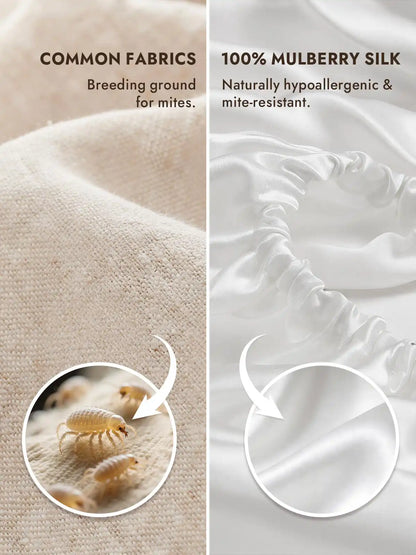 25Momme Mulberry Silk Seamless Fitted Sheet