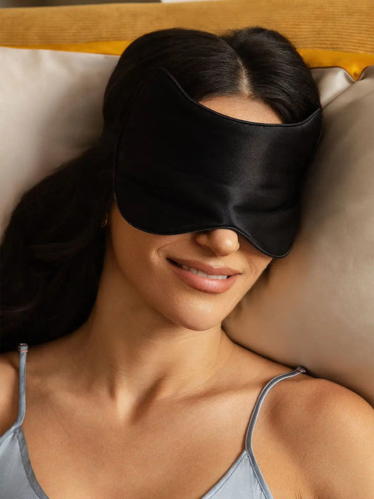 100% Mulberry Silk Contoured Cat Eye Mask