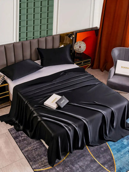 25Momme 3Pcs Silk Set Flat Sheet+2x Pillowcases