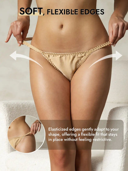 100% Mulberry Silk String Thong Sexy Panty