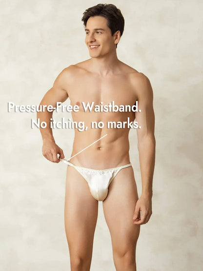 100% Mulberry Silk String Men's Underwear