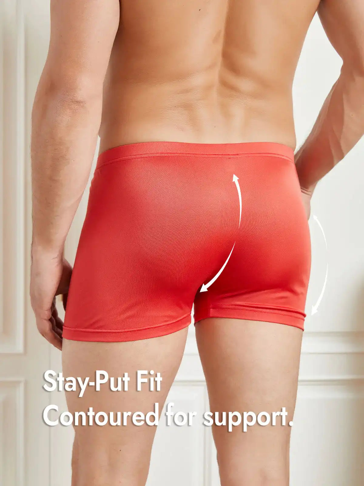 100% Mulberry Silk Mens Underwear with Front Opening
