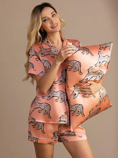 19 Momme Artistic Printed 100% Mulberry Silk Pillowcase – Envelope Closure