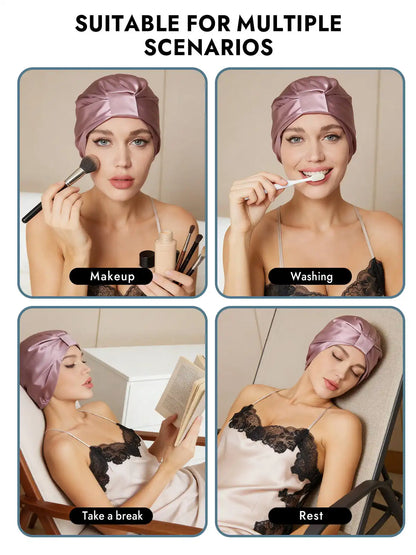 100% Mulberry Silk Night Turban Bonnet