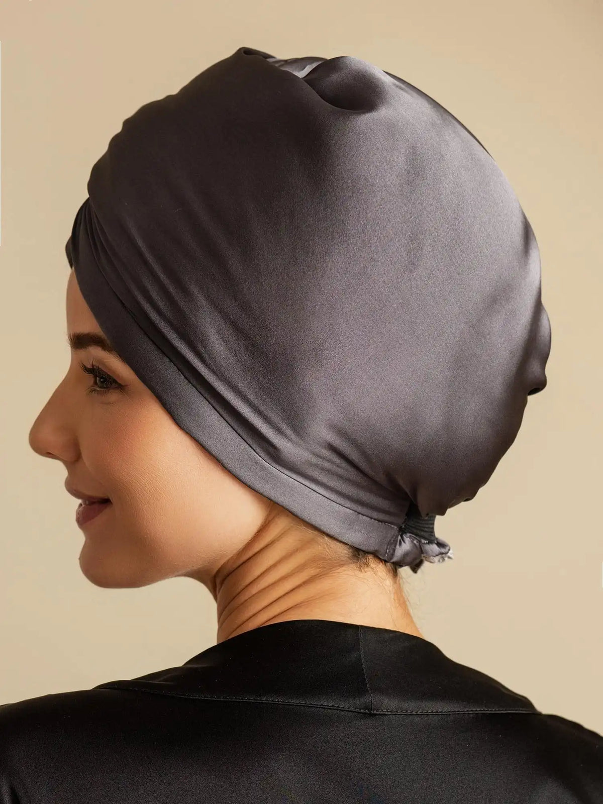 100% Mulberry Silk Double-Sided Hair Towel Wrap – Quick Dry, Frizz Free & Gentle on Hair